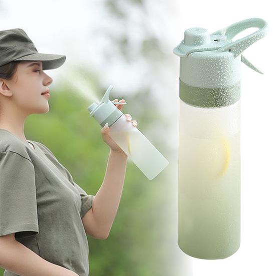 Spray Water Bottle Thermal Travel Water Cup BPA Free 650ml Large Capacity Drinkware for Outdoor Sports Fitness