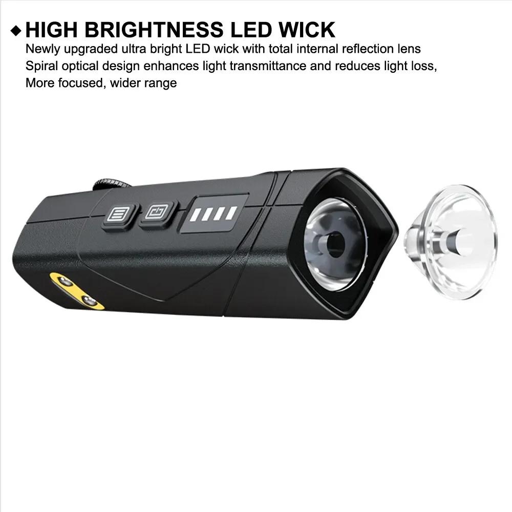 Induction LED Headlamp  Ear Hook Lightweight Waterproof Hands-Free Flashlight for Fishing Cycling Running Camping Hiking