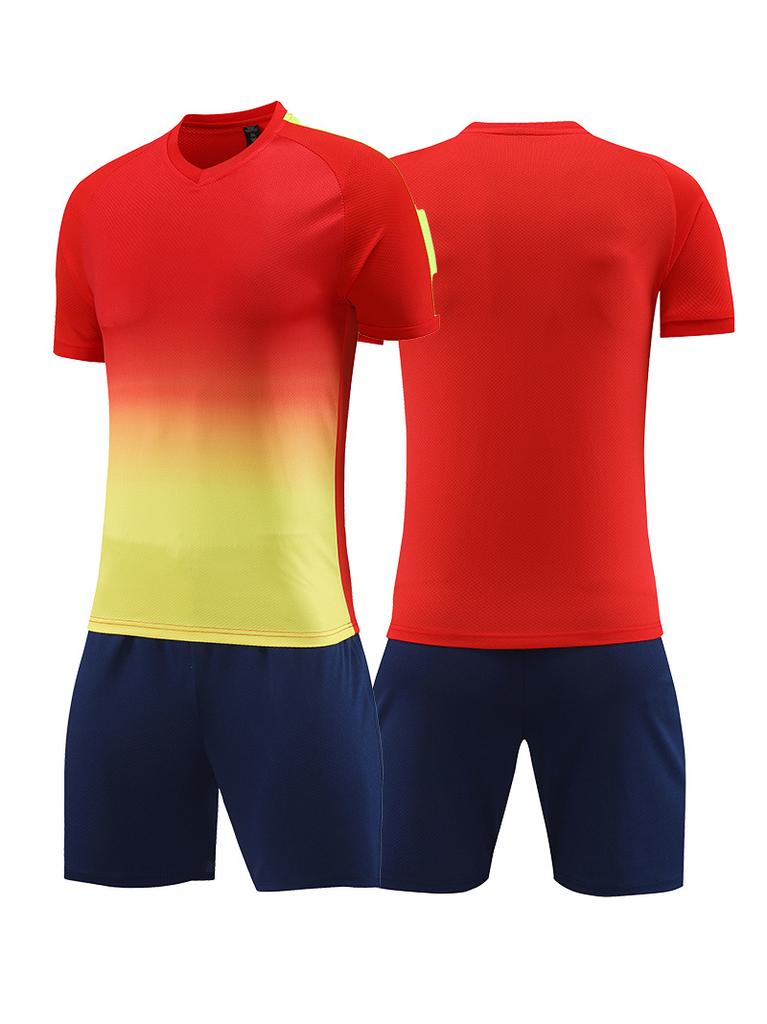 Summer Short-sleeved Football Suit Men's and Women's Sports Training Suit