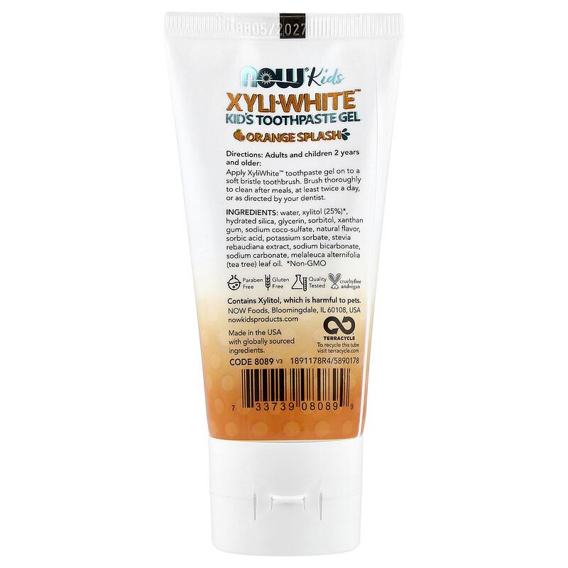 Xyli-White™, Kids Toothpaste Gel, Orange Splash, 3 Oz (85 G)