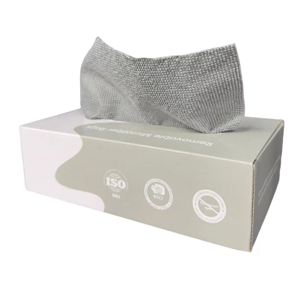20Pcs/box Microfiber Towel Absorbent Kitchen Cleaning Dishcloth Non-stick Oil Dish Rags Napkins Home Cleaning Cloth Rags in Box