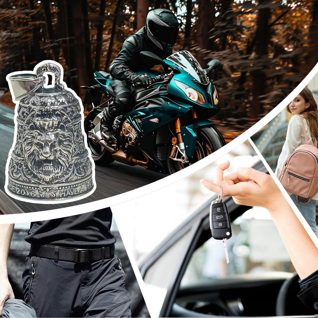 Motorcycle Bell Lion Bicycle Bell Pendants Cycling Accessories For Riding Road Car Garden Trip Commuting Indoor Anniversaries