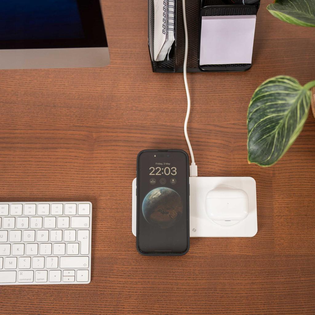 Sc Wireless Dual Charger Magcharge Wm3W White