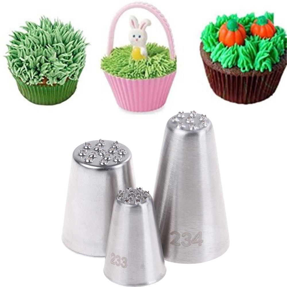 Cupcake Grass Shape Fondant Baking Pastry Cake Nozzle Cake Decorating Baking Tool Icing Piping