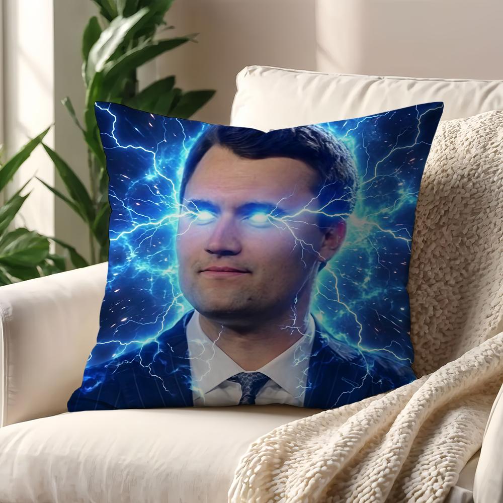 Funny CCharlie KKirkS Pork Is Calling Cushion Cover For Pillow Printing Sofa Decoration Home Car Room Office Nordic Simplicity
