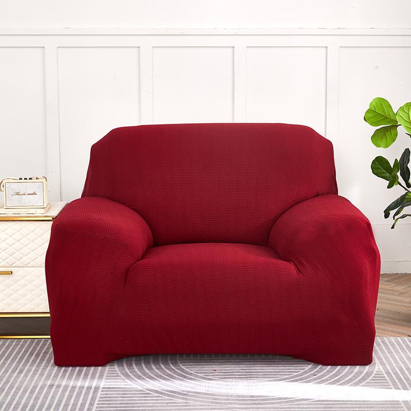 Knitted Corn Stretch All-Inclusive Sofa Cover Full Covered Thick Polar Fleece Sofa Bedspread Tight Bag Pad
