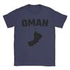Oversized TShirt Summer Oman Map Silhouette T Shirts Modern Minimalist Oman Pride Cotton Tee Shirt for Men Short Sleeve Tops