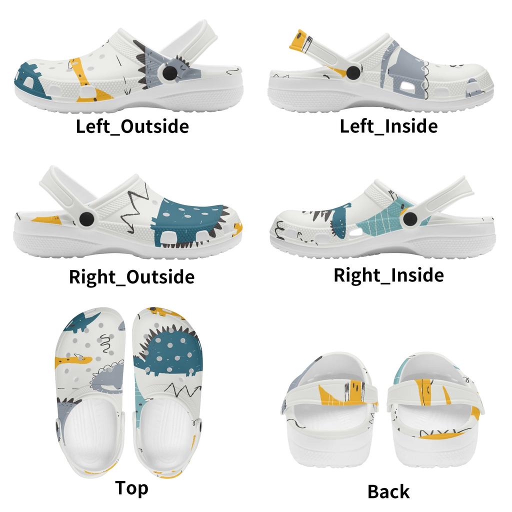 Casual Printed EVA Clogs for Women Men Ventilated Lightweight Slip On Casual Shoes Soft Sole Summer Sandals Daily Leisure Wear