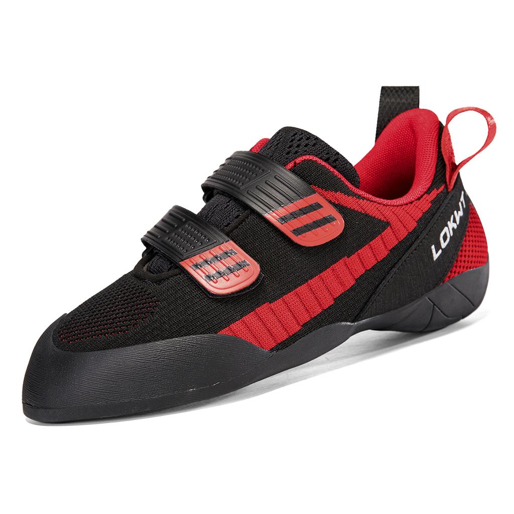 Unisex Professional Climbing Shoes with Secure Fit Structure and High Traction Rubber Sole for Indoor Outdoor Rock Training Practice