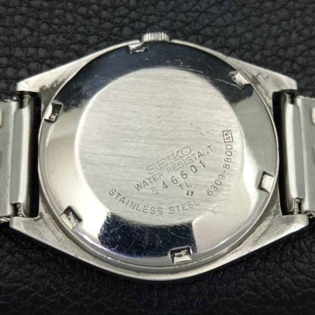 AUTOMATIC 6309A VINTAGE SEIKO 5 JAPAN MENS WHITE COLOR DIAL WATCH a701460-5 R206b-a701460