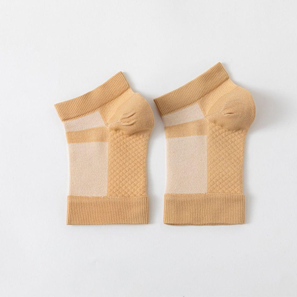 

Breathable Heel Sock Moisturizing Crack Healing Sock New Foot Cracked Repair Men Women L/XL(40-45) тілесний