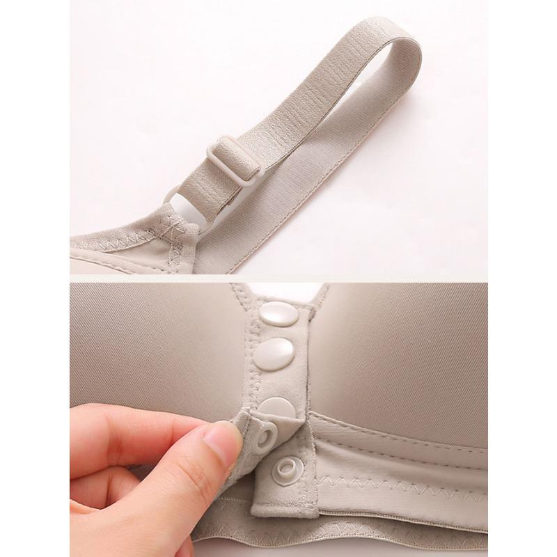 Women Front Clasp Wire Free Back Beautifying Tank Style Thin Plus Size Bra