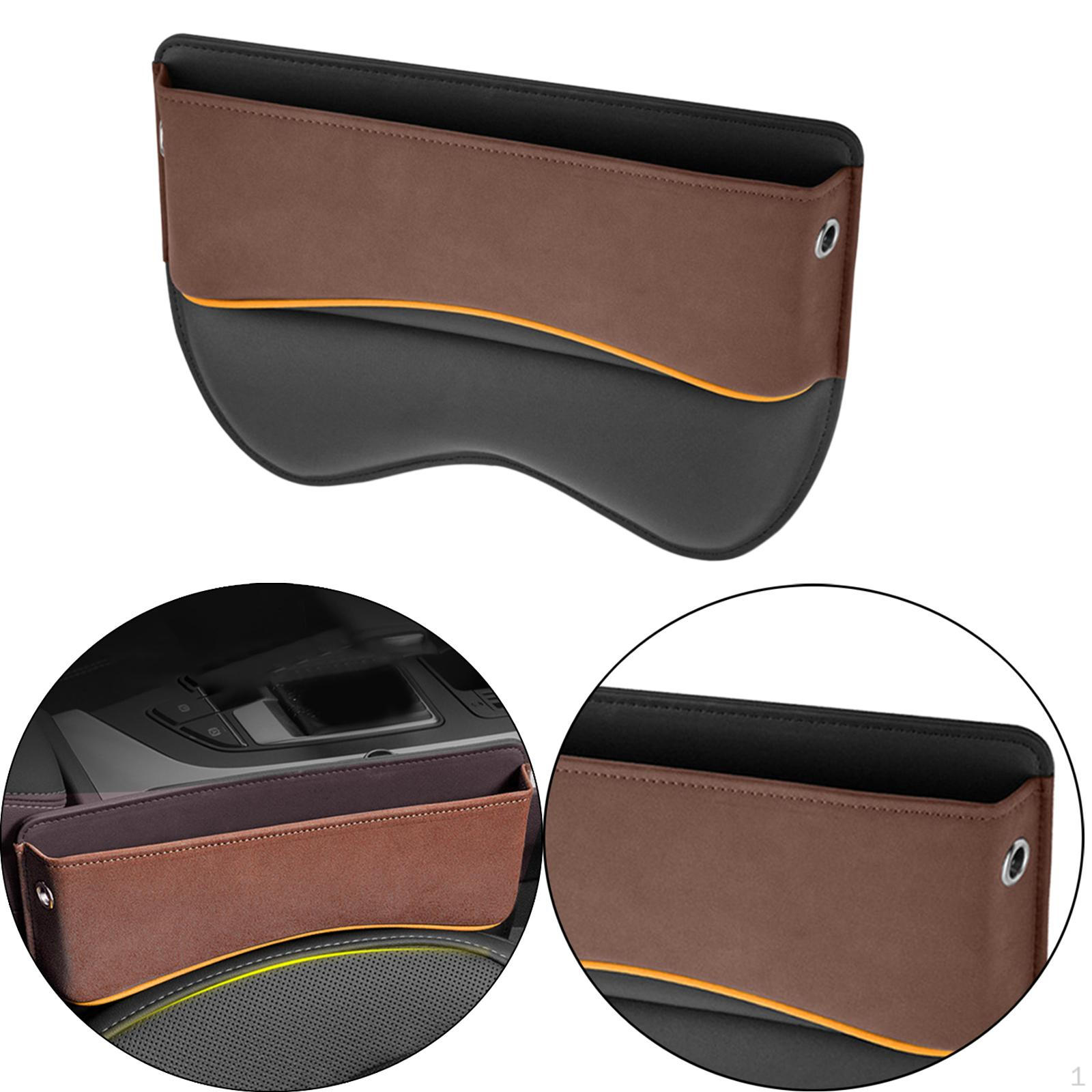 

Auto seat Filler Box Storage Pocket Universal Insert Organization Interior Parts Console коричневий