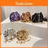 Fashion Design Sequins Women Single Shoulder Chain Bucket Bag With Tassel