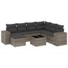 VidaXL Garden Lounge Set with Cushions 8 Pcs, Patio Sofas, Patio Furniture Set, Outdoor Furniture, Grey 3222909