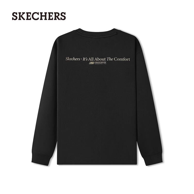 Skechers Unisex Loose Fit Knit Long Sleeve T-Shirt L126U003