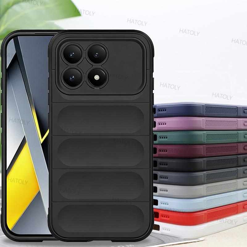 For Xiaomi Poco F8 Pro Case Xiaomi Poco F8 Pro F8 Ultra Cover TPU Anti-Slip Silicone Shockproof Phone Cover Xiaomi Poco F8 Pro