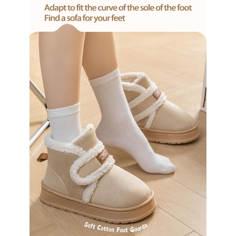 2025 New Women's Winter Snow Boots with Thickened Velvet Lining for Non-Slip, Warmth, and Comfort