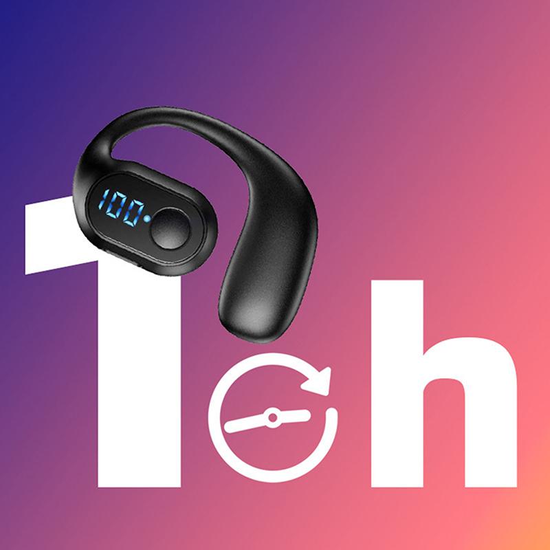 Wireless Bluetooth 5.4 Headphone Type-C Flash Charging Port Ear Hook Earphone Hifi Stereo Noise Reduction Headset Earbud