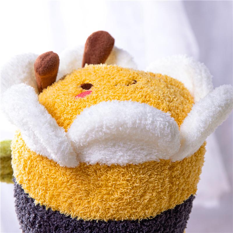 Bee Ladybug Plush Toy High Quality Stuffed Doll Sleeping Cylindrical Pillow Soft Doll Sofa Decor Birthday Gift for Kids