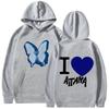 Singer Aitana Love Graphic Print Hoodie Men Women Fashion Oversized Pullover Sweatshirt Y2K Retro Fleece Hoody