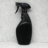 Custom 500ml Black HDPE Plastic Spray Bottle with Sprayer Gun for Household Cleaning Alcohol Detergent Liquid Chemical Packaging