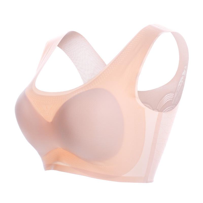 Große Größe Frauen Schönheit Zurück Drahtlose Büstenhalter Nahtlose Schlaf Sammeln Bh Spitze Bralette Tank Top
