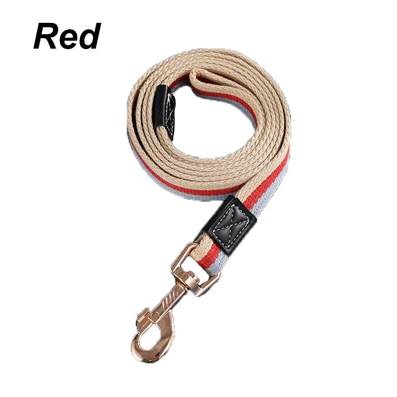

Pet Puppy Small Medium Big Dogs Pet Canvas Towing Leashes Extended and Thickened Traction Rope for Walking Training Lead 1.5cmx2m красный