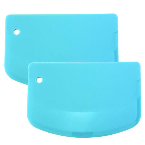 2Pcs Dough Cutter Set Bread Tools for Baking Semi-Circular Shape Dough Scraper with Ergonomic Design Easy To Clean Bowl Scrapers for Kitchen