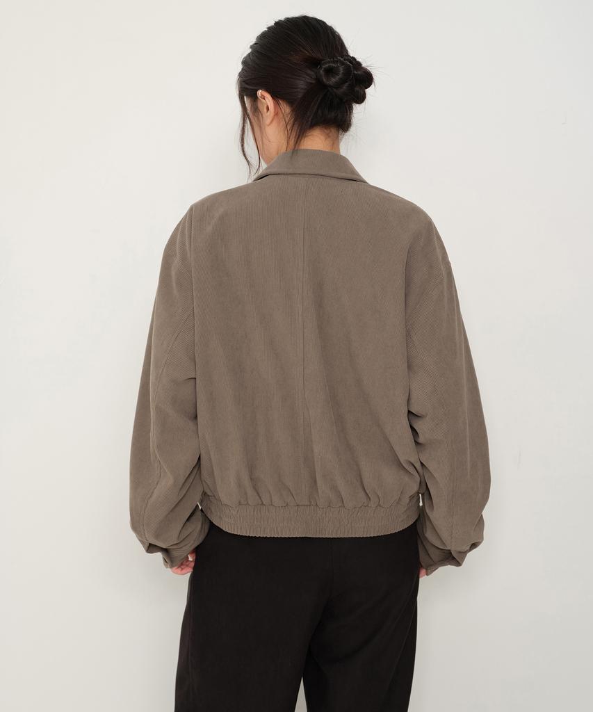 Musinsa Standard Woman Women'S Corduroy Blouson Jacket [Taupe]