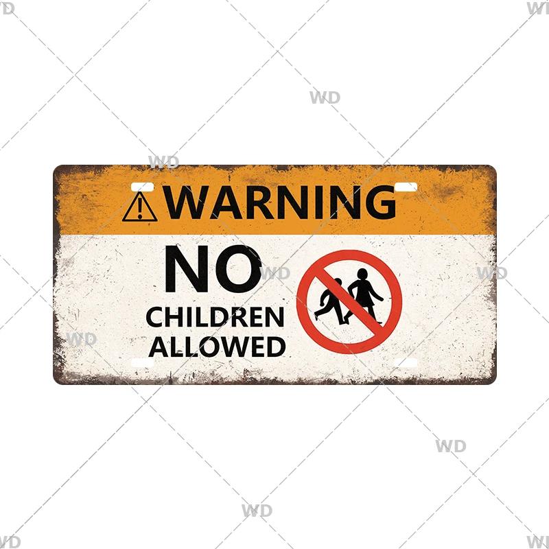 Smile WIFI Toile Caution License Plate Store Wall Decor Restrooms Tin Sign Vintage Road Guide Metal Sign Painting Plaques Poster