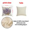 New Spring Purple Lavender Pillow Case Series Linen Print Living Room Sofa Decorative Cushion Pillow