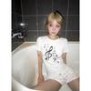 KOSY  Korean Style T-shirt Women White Print Graphic Tops Y2k Vintage Tops Streetwear Japanese Tshirts E-girls Summer