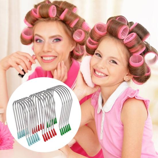 20Pcs Hot Roller Clips Hot Curler U-shaped Clip Replacement Kit Heated Roller Securing Pins Fits All Sized Rollers Curlers