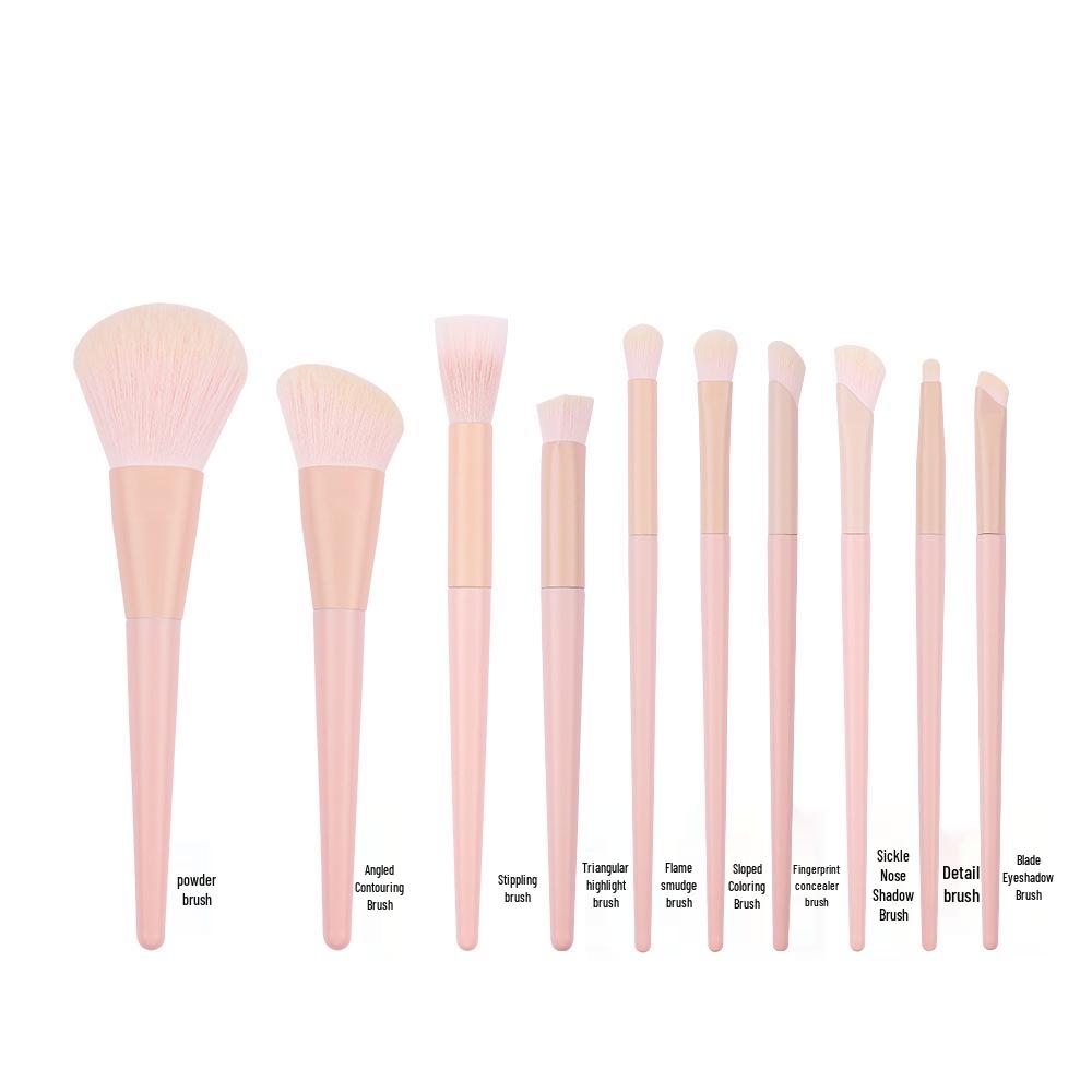 26-Piece Professional Pink Makeup Brush Set: Powder, Eyeshadow & Detail Brushes