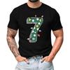 Men's Fashion Printed Round Neck Short Sleeve T-Shirt Pullover Top