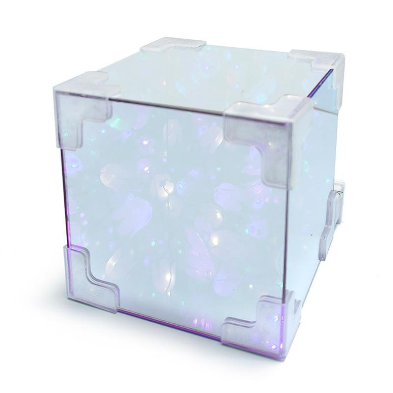 Handgefertigter Montage-Spiegel Tulpenblumenmeer Würfel-Nachtlicht Puzzle-Spielzeug-Set Für Gehirnentwicklung