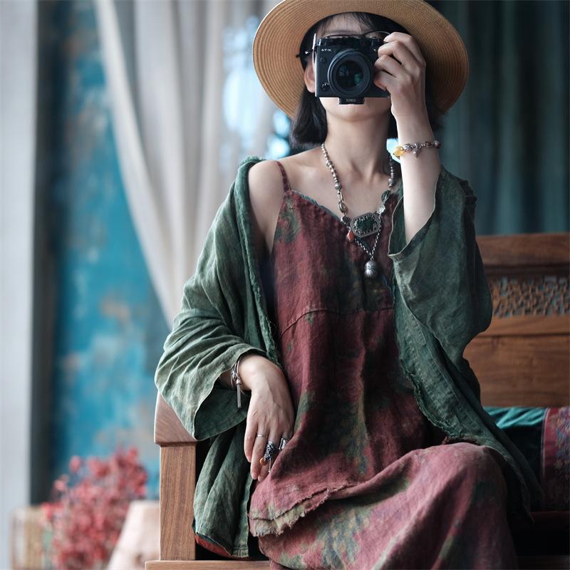 Johnature Frauen Rot Print Floral Tops Vintage Tücher Chinesischen Stil Frauen Tops