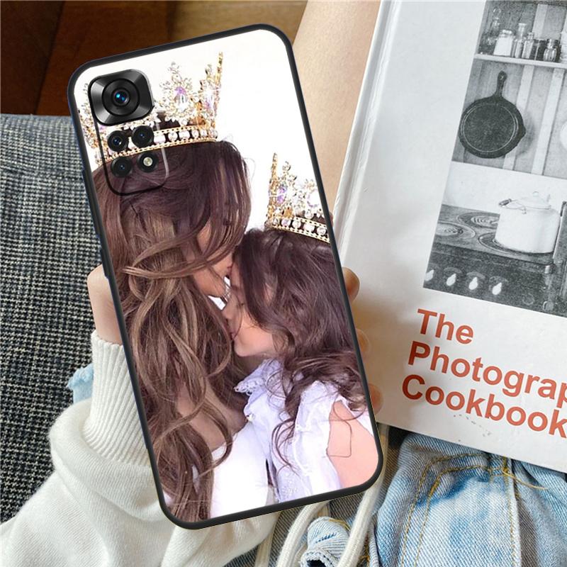 Beautiful Mother Daughter Son Case For Xiaomi Redmi Note 11 8 9 10 12 Pro 12S 11S 10S 9S Redmi 12 9C 10C 12C 13C Cover