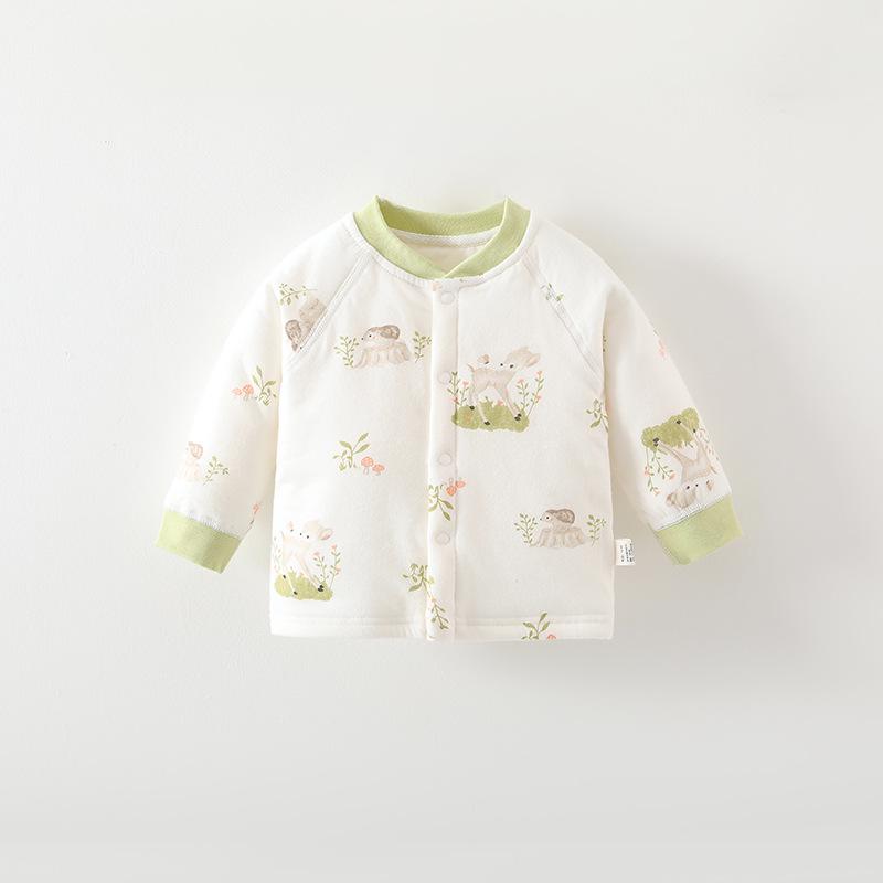 Class A Pure Cotton Baby Top - Warm, Boneless, Unisex Newborn Home Wear