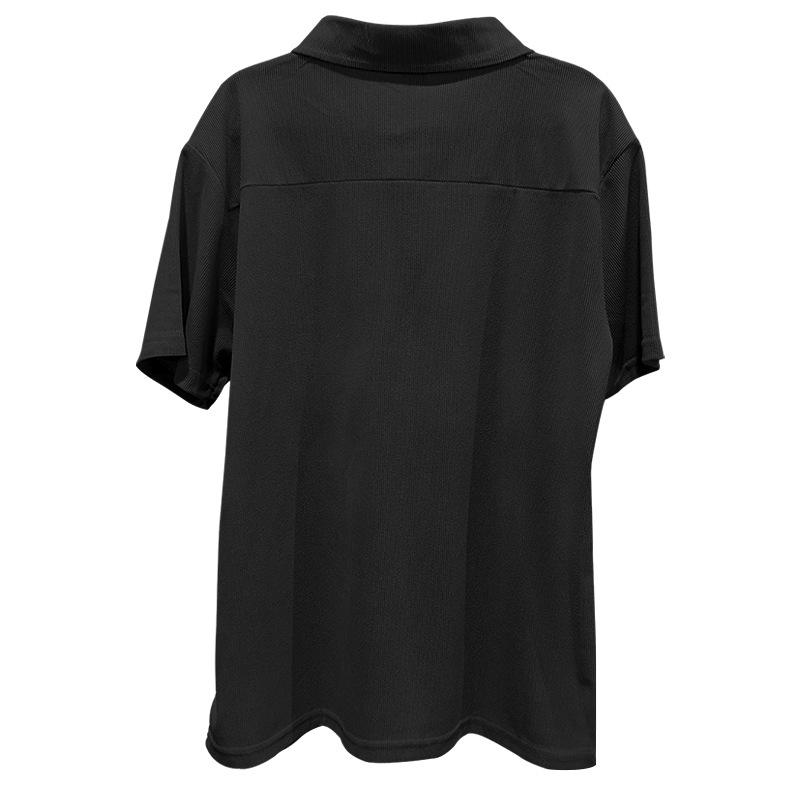 Completo estivo da uomo tinta unita con risvolto, manica corta, cerniera, pantaloni