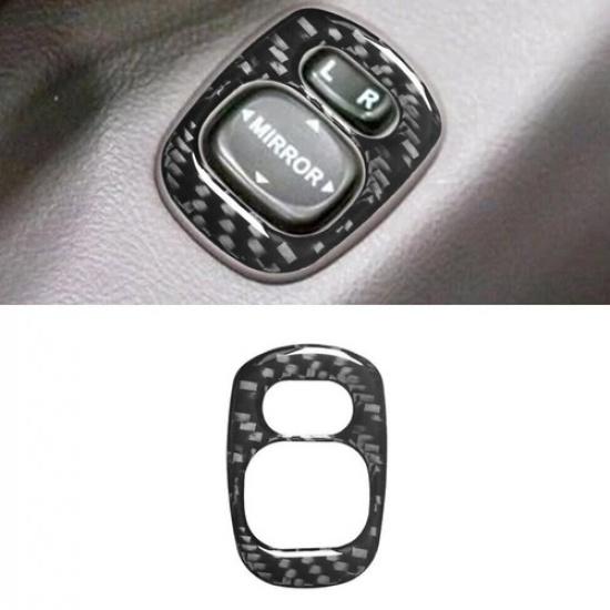 Carbon Fiber Interior Power Mirror Control Cover Trim For Celica 2000-05