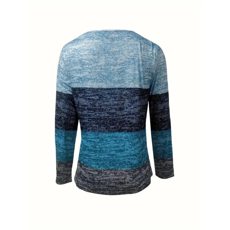 Herbst und Winter Europäisch und Amerikanisch Beliebt V-Ausschnitt Reißverschluss Spleißen Langarm Bedruckt Ausgebrannte Blume Damen T-Shirt