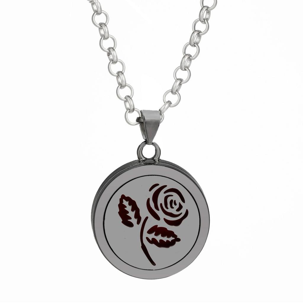 Bunte Kristall Lebensbaum Aromatherapie Halskette Parfüm Öl Diffusor Kette Anhänger Medaillons Schmuck