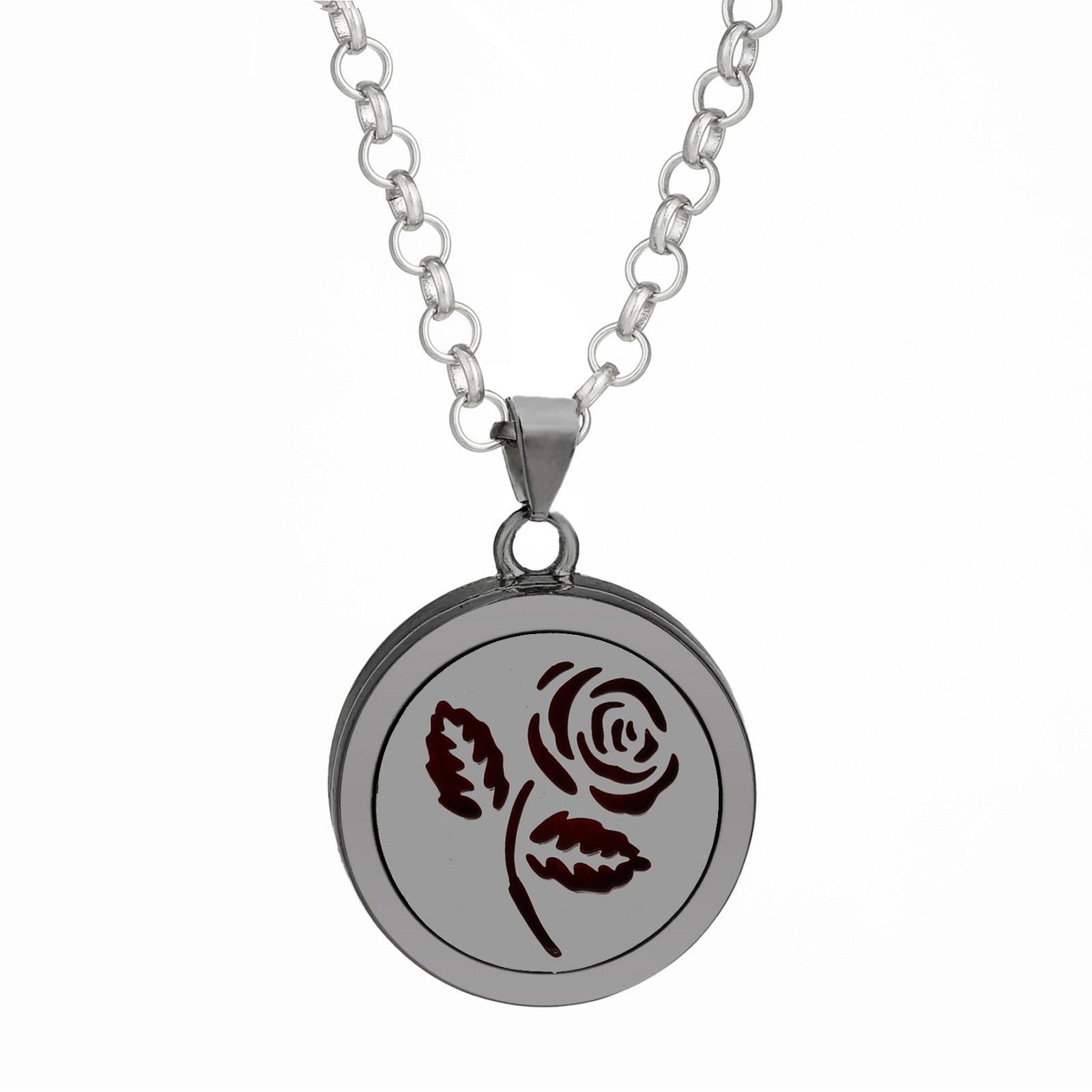 Цветное хрустальное дерево жизни ароматерапевтическое ожерелье диффузор духов цепочка кулон медальоны ювелирные изделия