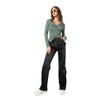 Top For Women Solid Color Casual   Basic Tee Tops Women's Fashion Cotton Linen Elastic Waist Casual Pants