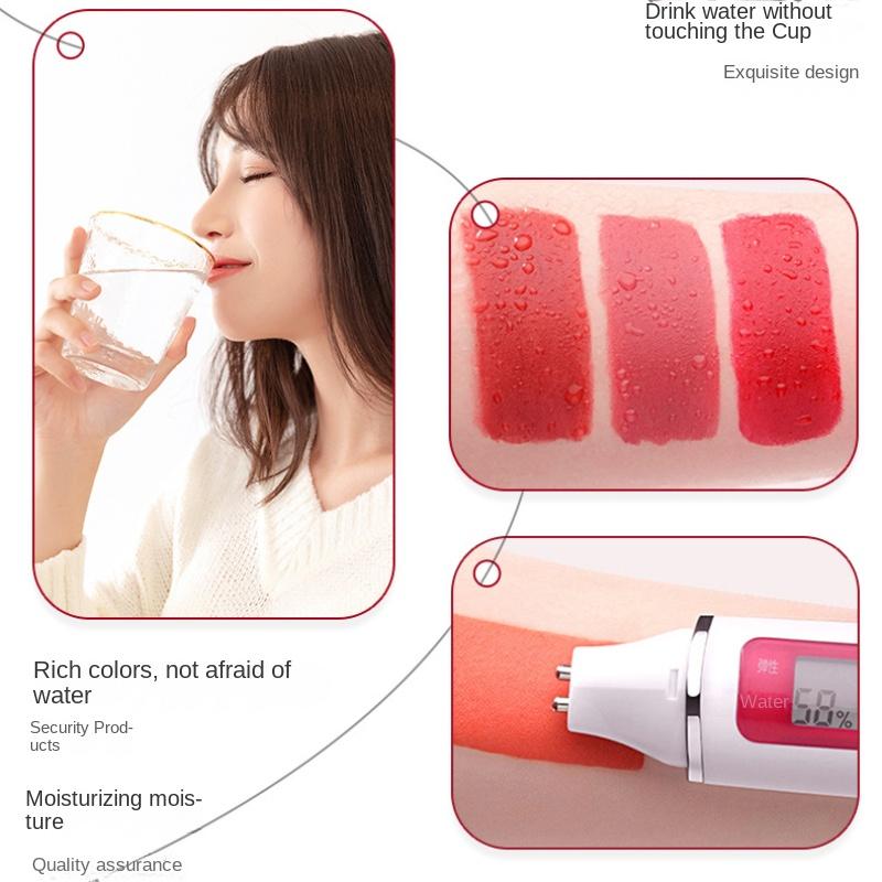 Słodycz Kolorowe aksamitne szminki Formalna rzeźba Odżywcze nawilżające pomadki do skóry jagnięcej