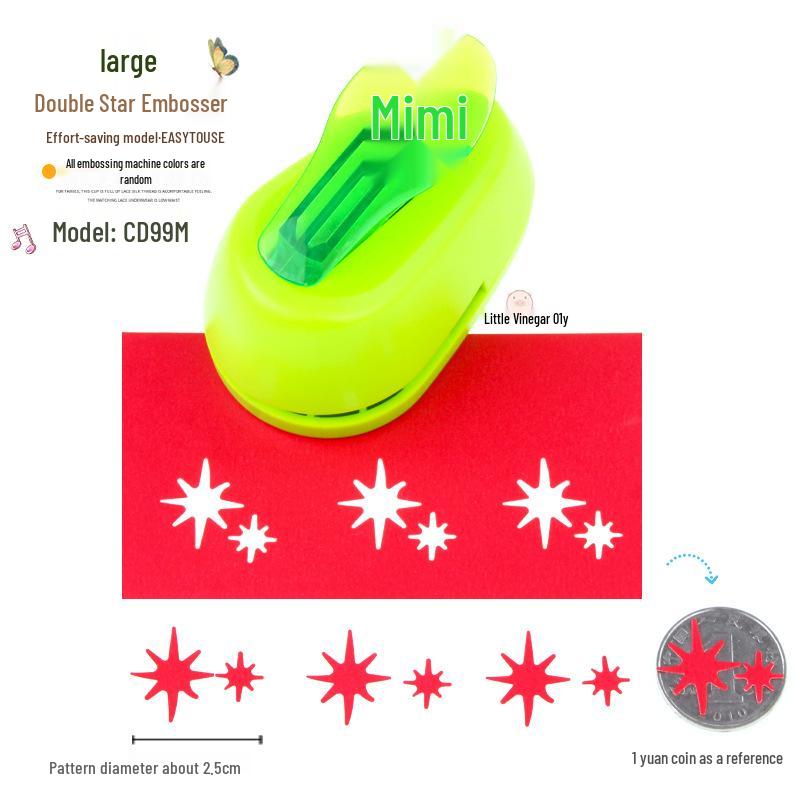 Effortless Stamp & Flower Punch Embosser for DIY Scrapbooking and Photo Frames