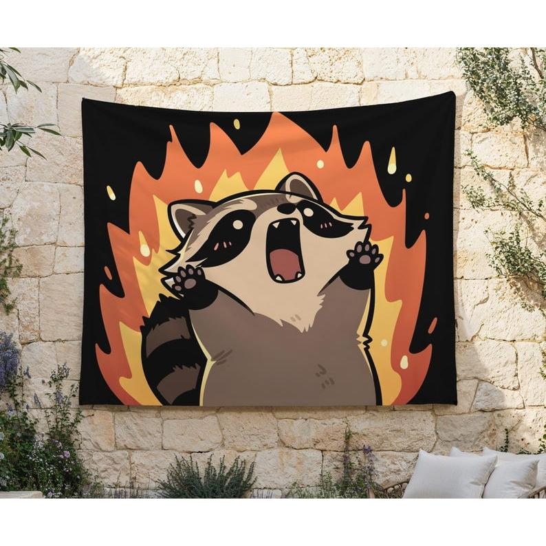 cat tapestry 75x100