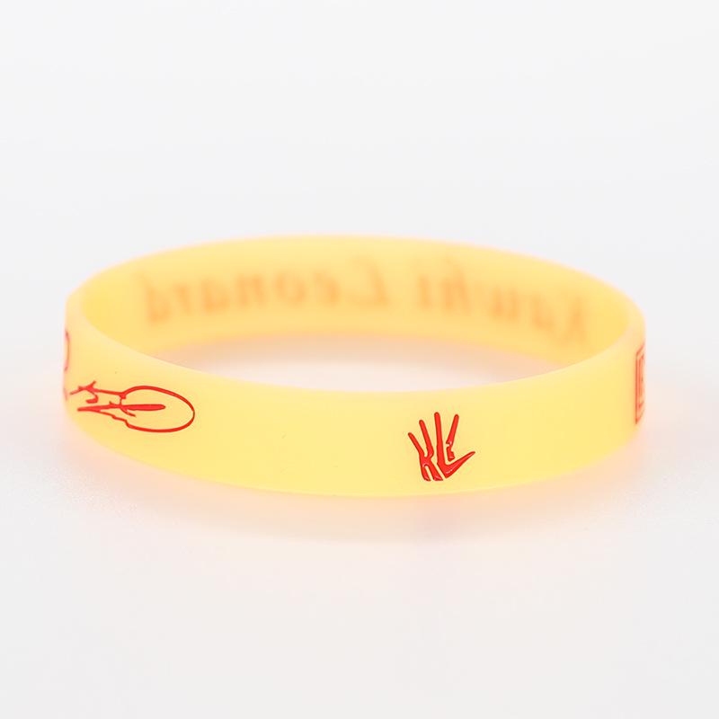 Thickened Luminous NBA Basketball Silicone Wristband: Harden, LeBron, Curry, Irving Edition